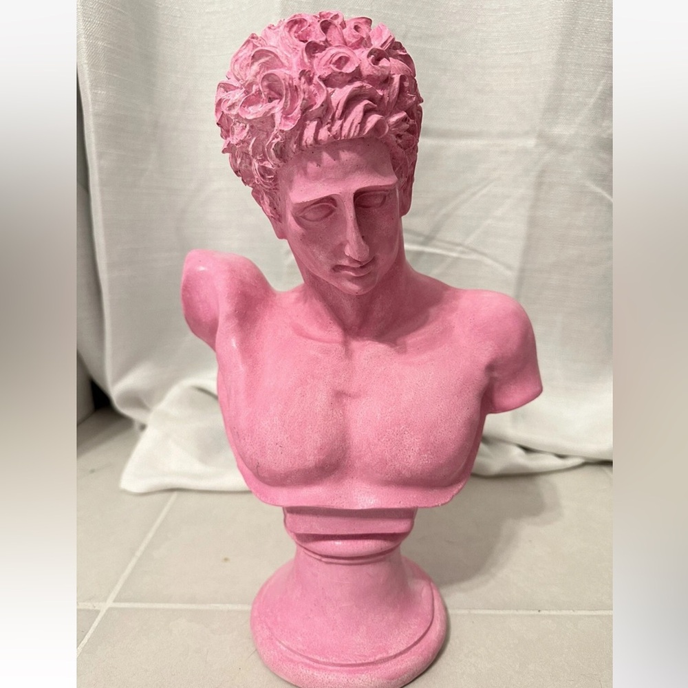 Roman Caesar Greek God Statue white sculpture 17 inches big 10/10